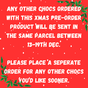 Dark Choc Christmas Bar - Xmas Pre-order